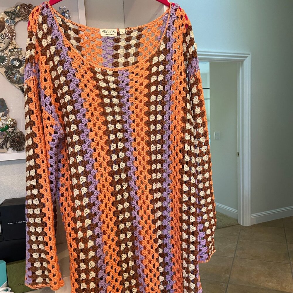 Vrg grl Myra crochet mini dress (worn by Taylor swift)